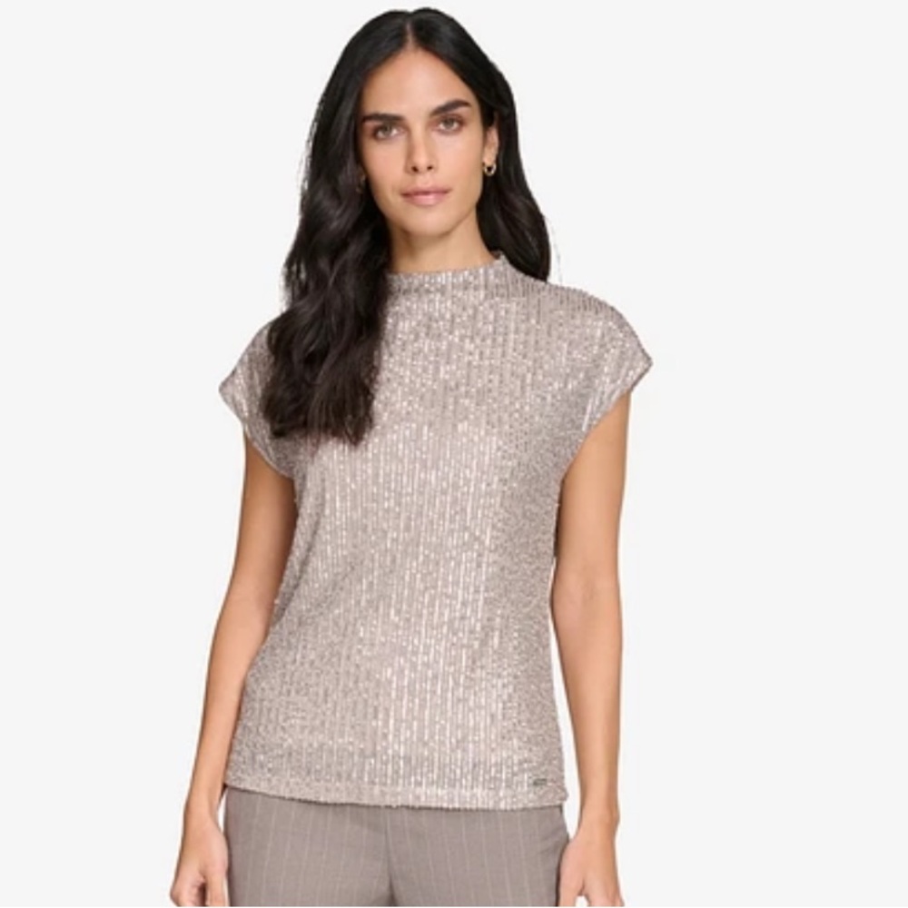 Calvin Klein Sequin Top / Size Small